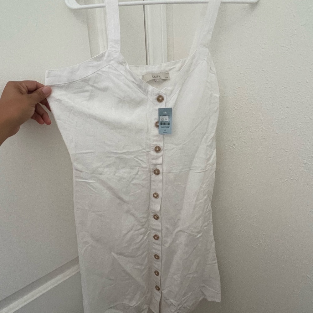Loft linen blend dress 8P
